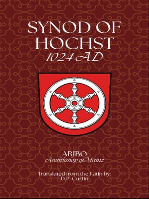 cover image of Synod of Höchst